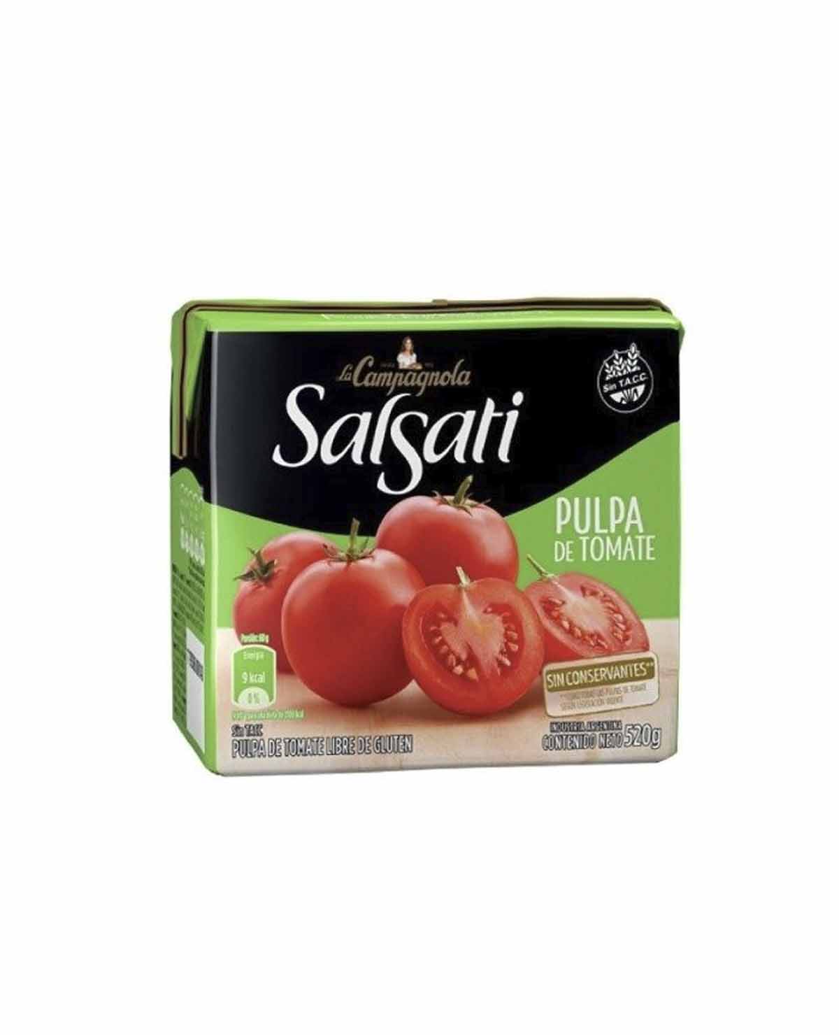 Pulpa De Tomates Salsati La Campagnola x 520 Gr